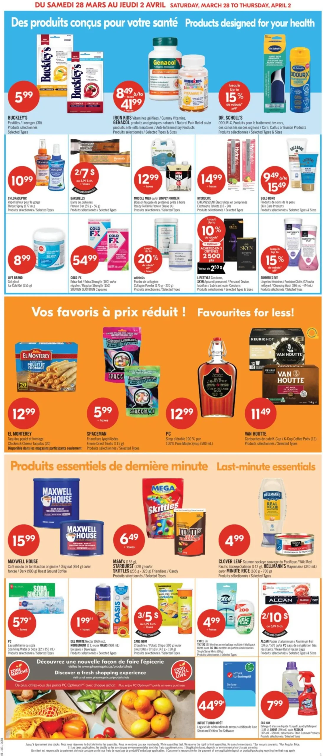 Page 15 de la Circulaire Pharmaprix du 28 mars au 2 avril 2026