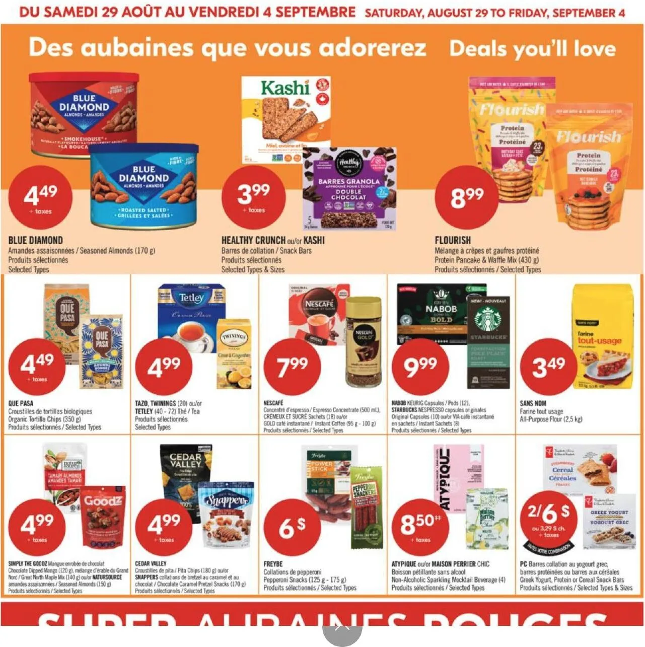 Page 8 de la Circulaire Pharmaprix du 29 août au 3 septembre 2026