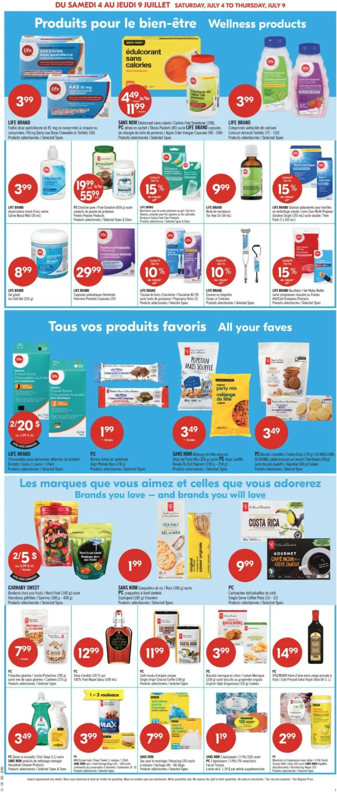 Page 11 de la Circulaire Pharmaprix du 4 au 9 juillet 2026