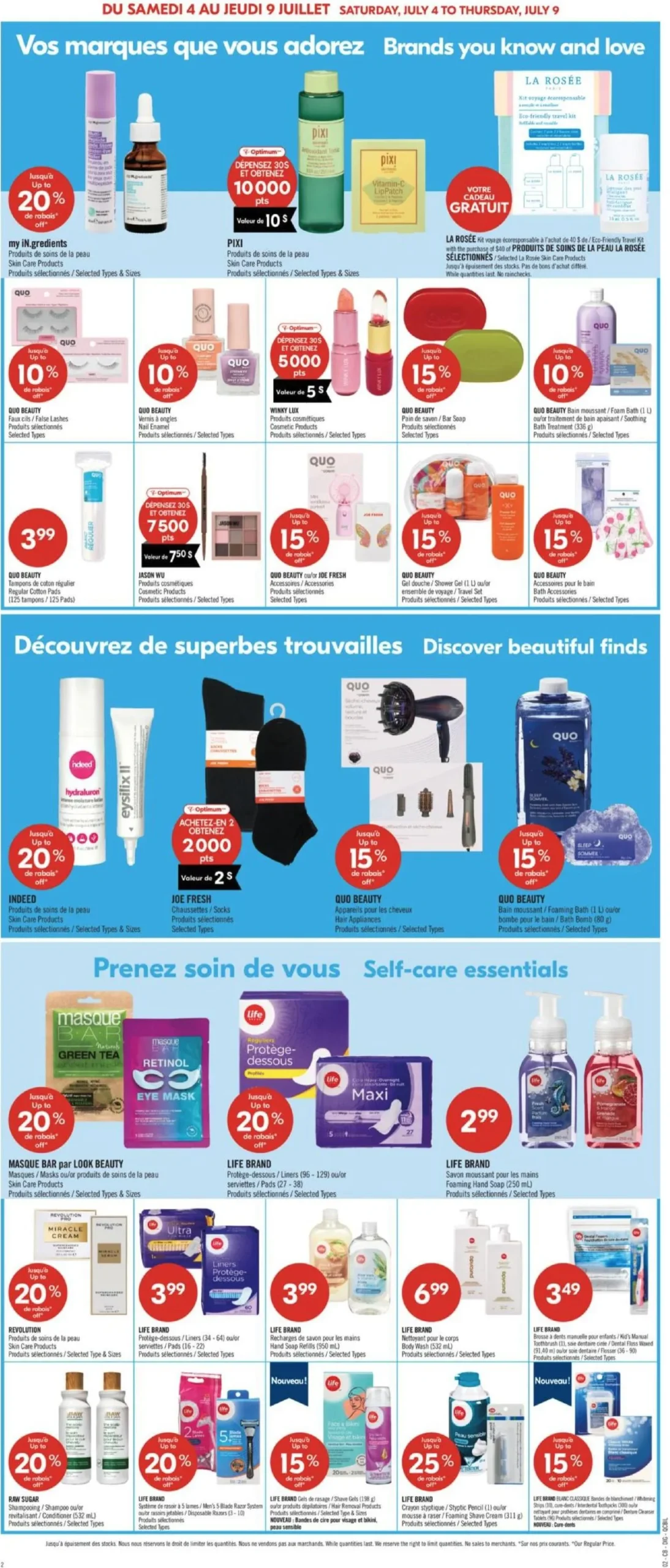 Page 12 de la Circulaire Pharmaprix du 4 au 9 juillet 2026