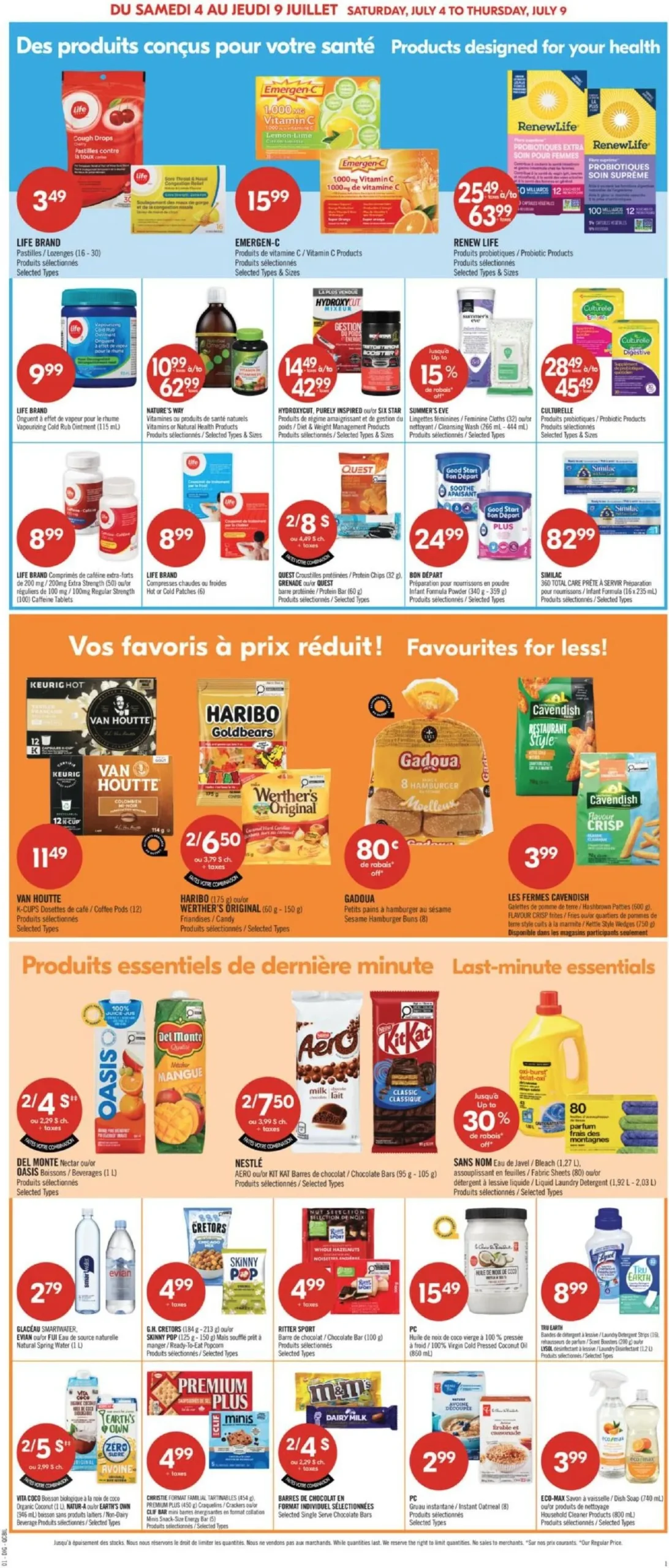 Page 13 de la Circulaire Pharmaprix du 4 au 9 juillet 2026