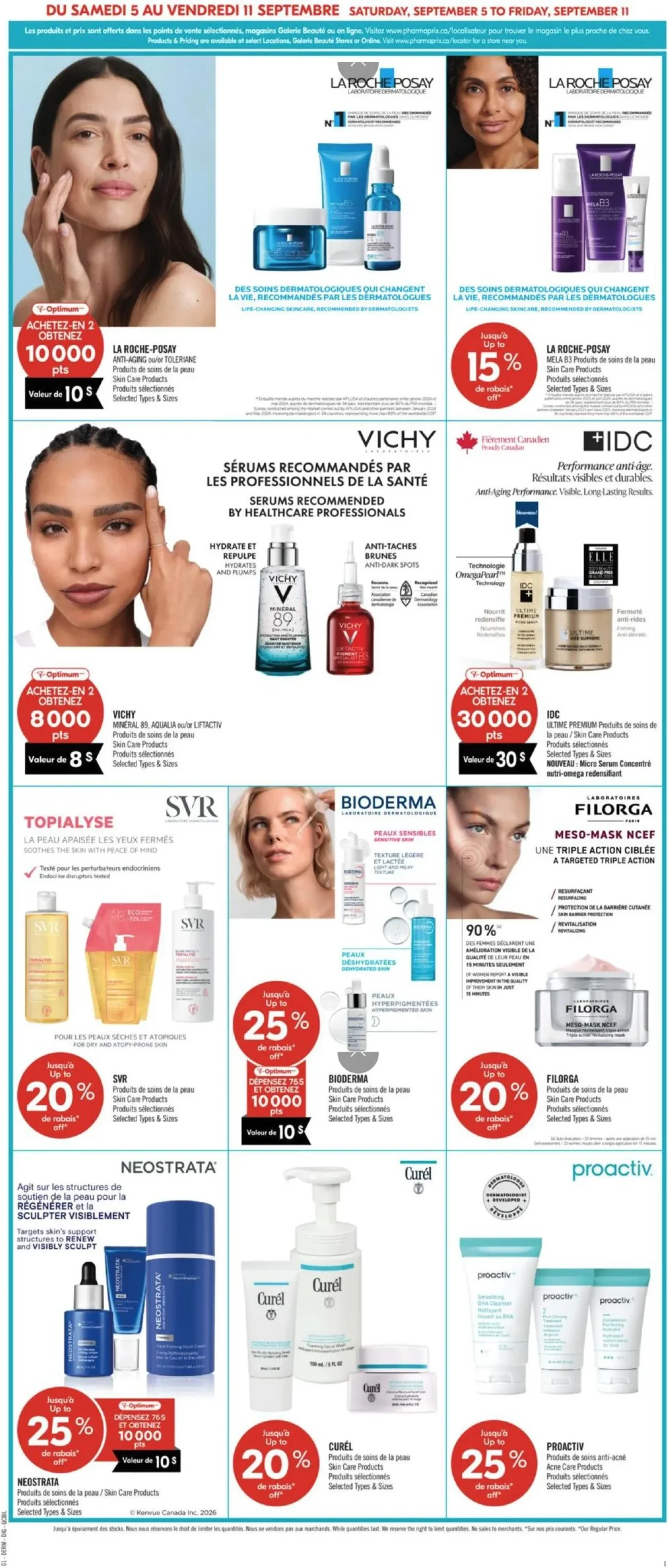 Page 15 de la Circulaire Pharmaprix du 5 au 10 septembre 2026