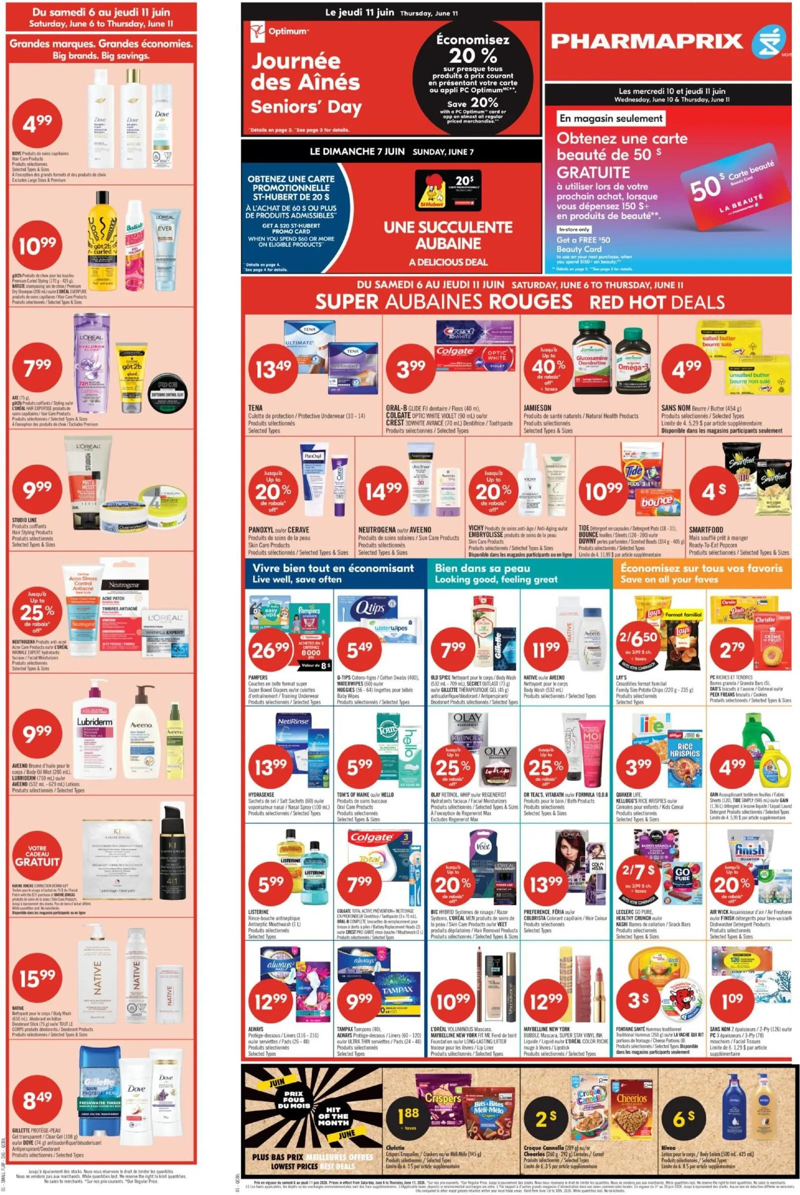 Page 1 de la Circulaire Pharmaprix du 6 au 11 juin 2026