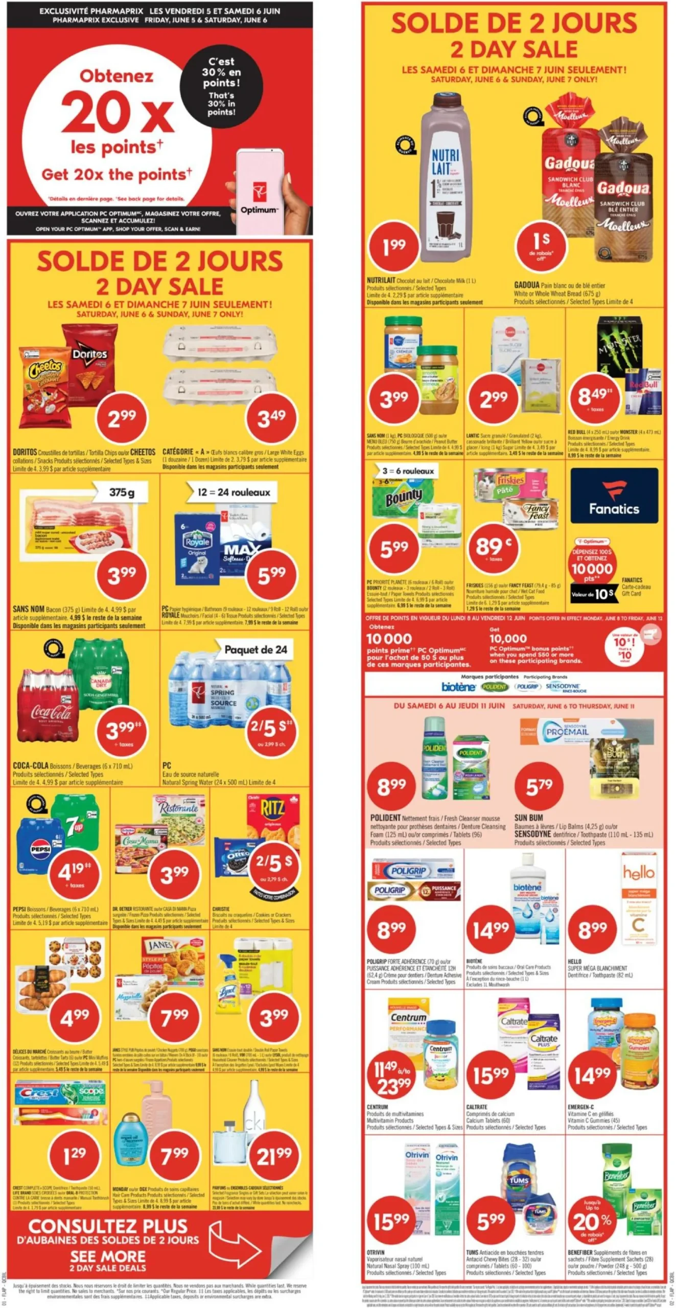 Page 2 de la Circulaire Pharmaprix du 6 au 11 juin 2026
