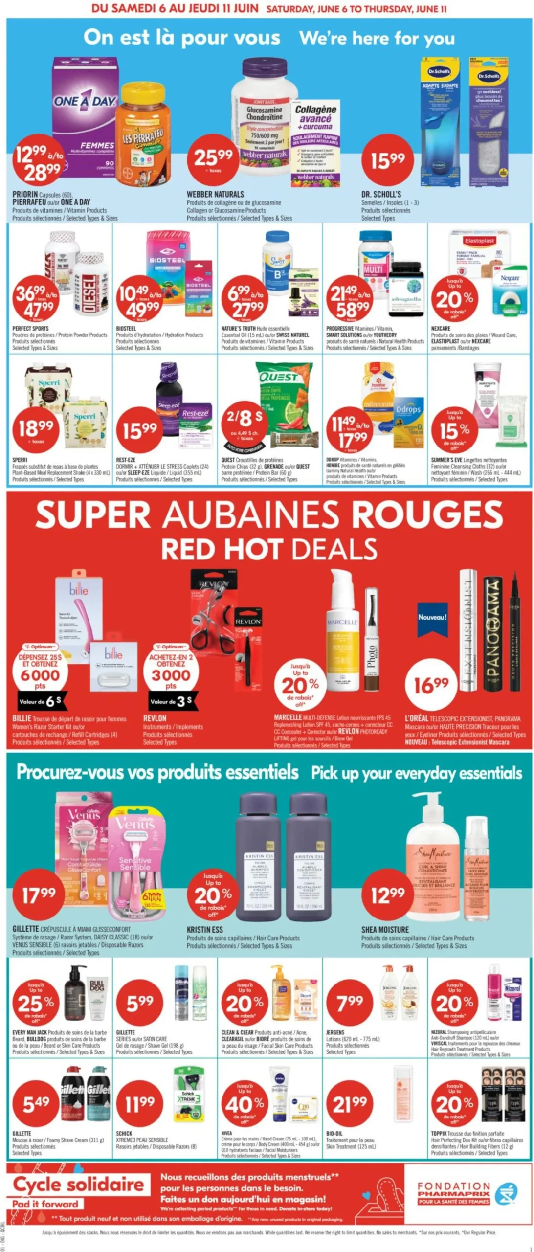 Page 8 de la Circulaire Pharmaprix du 6 au 11 juin 2026