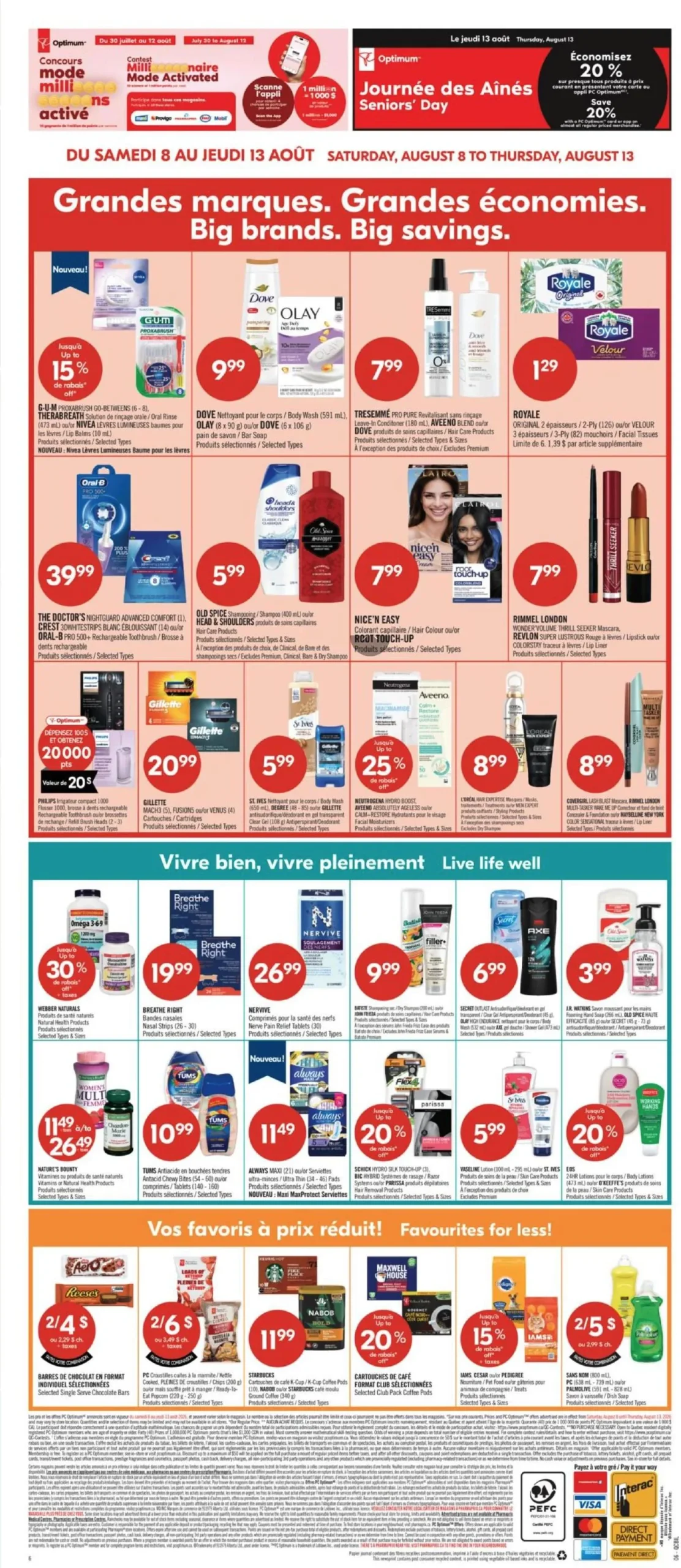 Page 3 de la Circulaire Pharmaprix du 8 au 13 août 2026