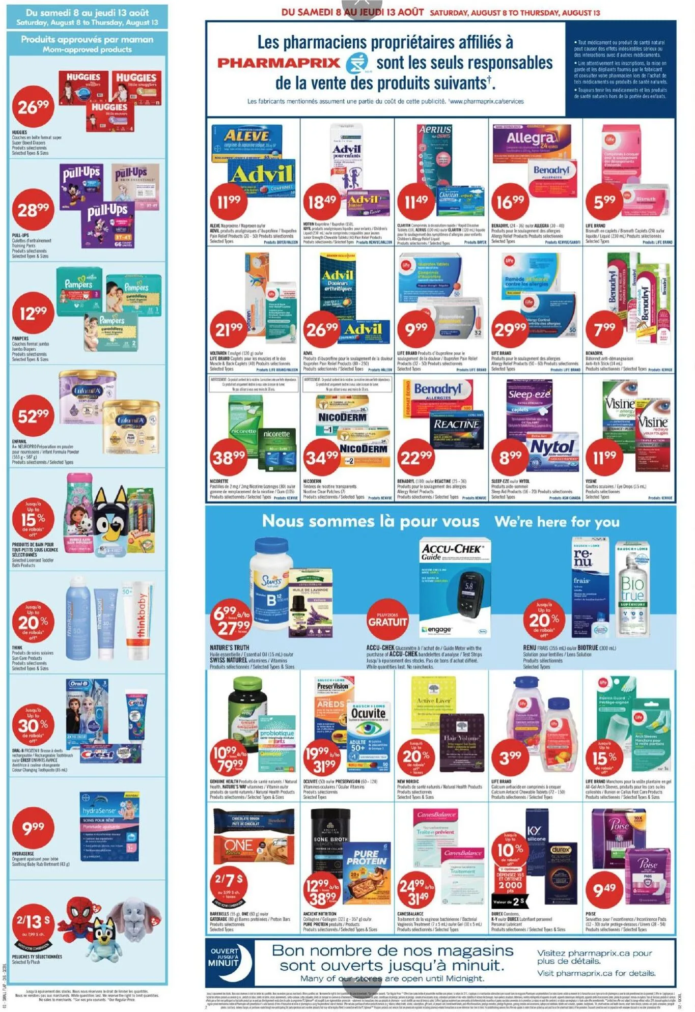 Page 4 de la Circulaire Pharmaprix du 8 au 13 août 2026