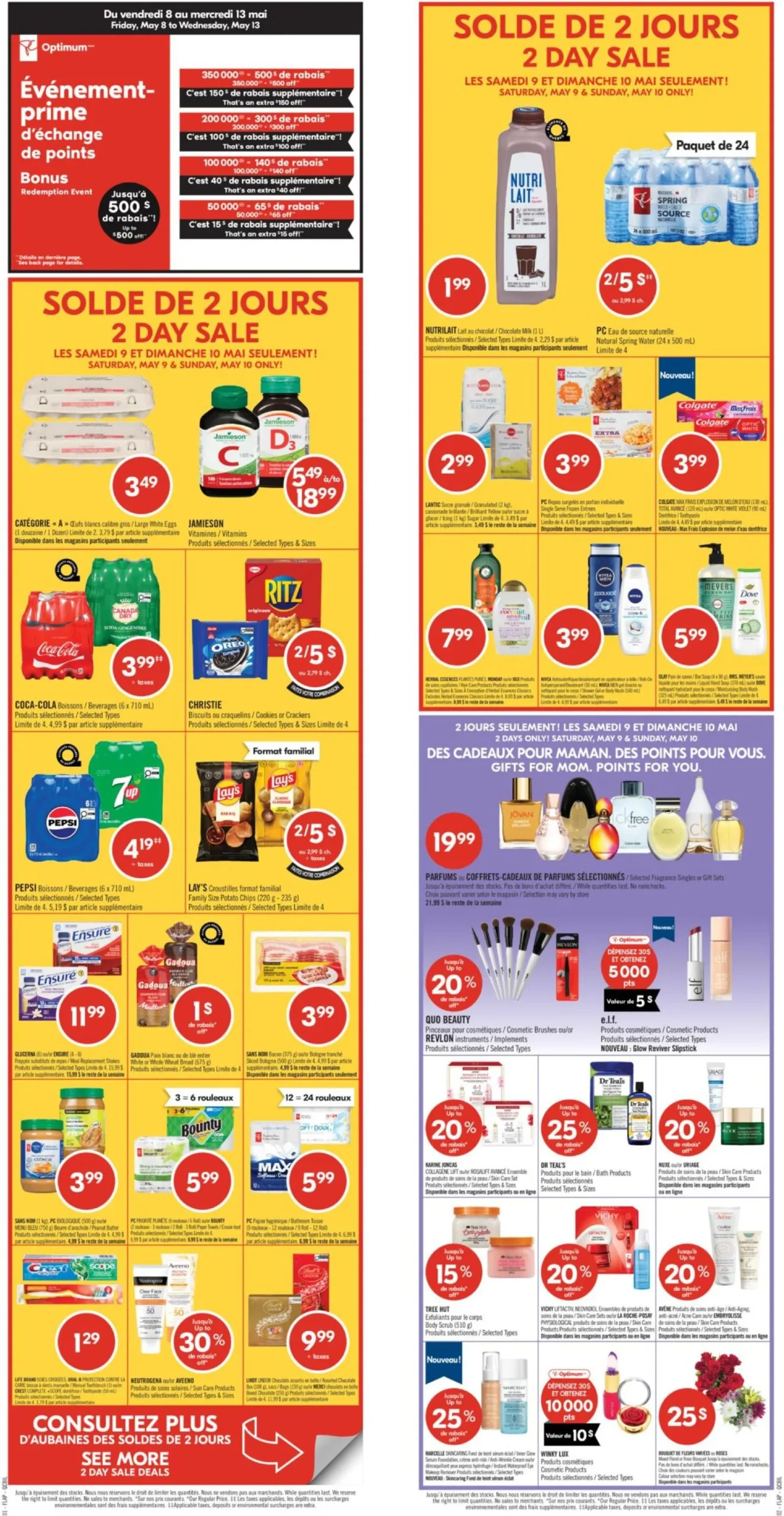 Page 2 de la Circulaire Pharmaprix du 9 au 14 mai 2026