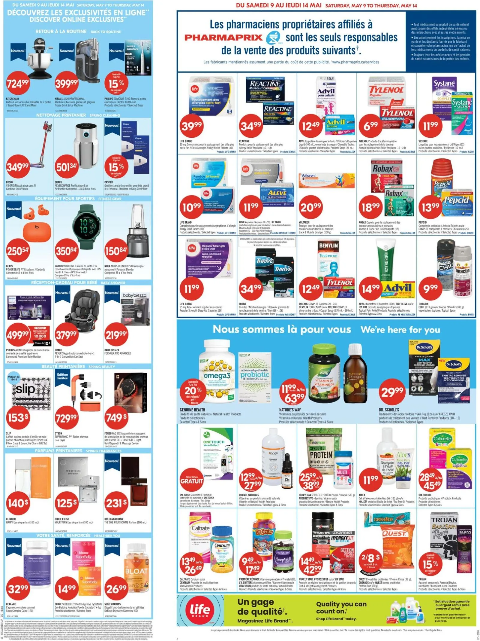 Page 4 de la Circulaire Pharmaprix du 9 au 14 mai 2026