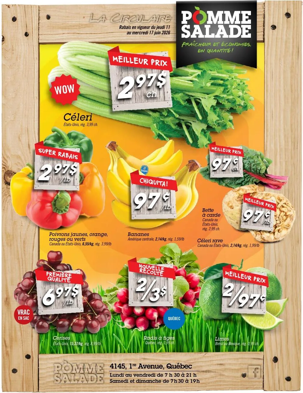Page 1 de la Circulaire Pomme Salade du 11 au 17 juin 2026