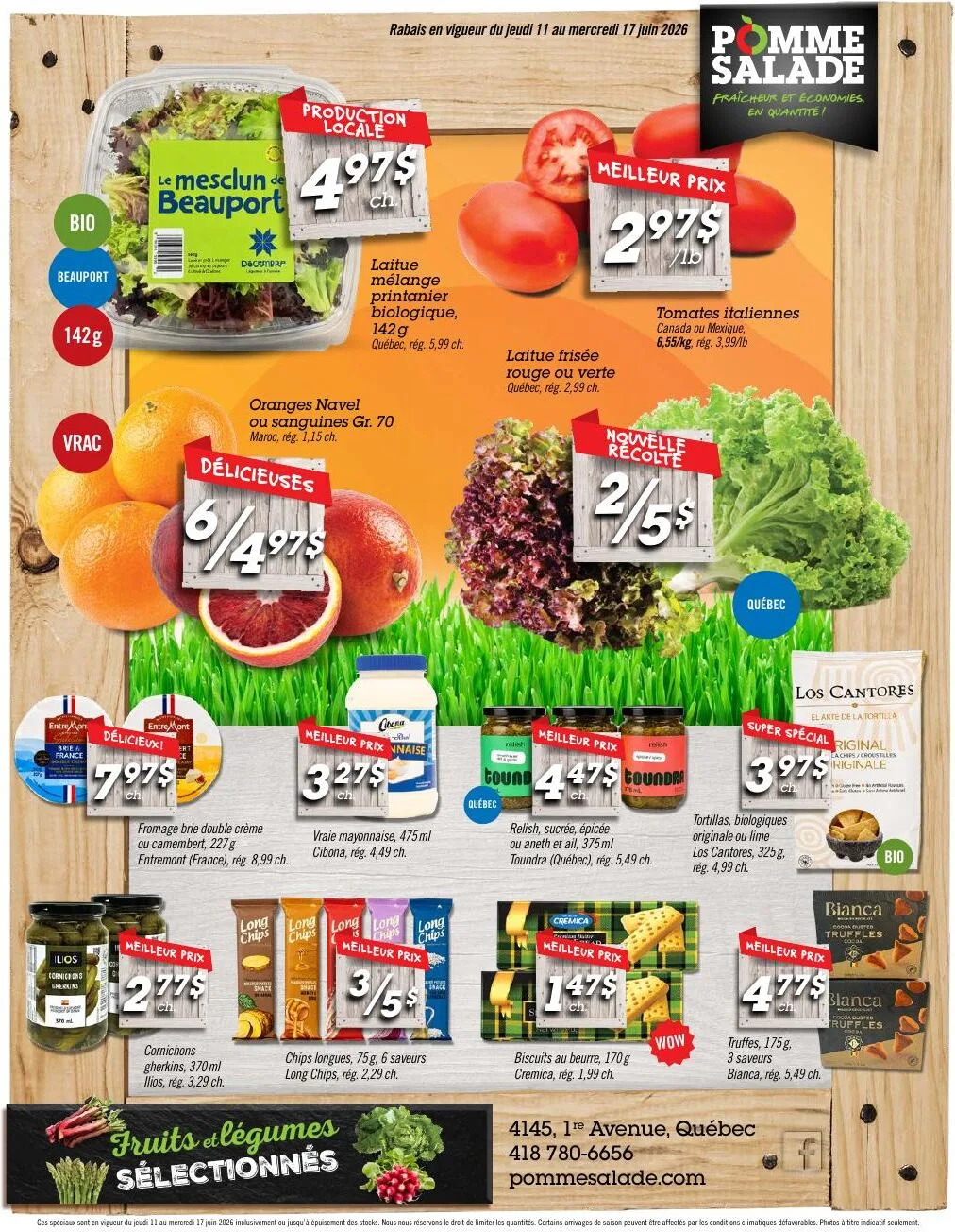 Page 2 de la Circulaire Pomme Salade du 11 au 17 juin 2026
