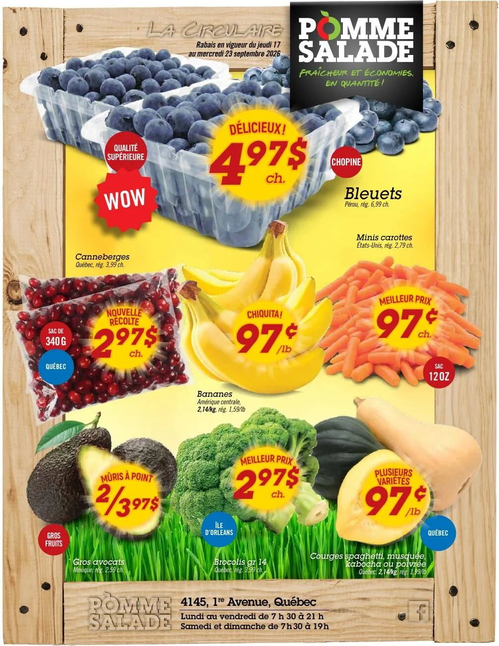Page 1 de la Circulaire Pomme Salade du 17 au 23 septembre 2026