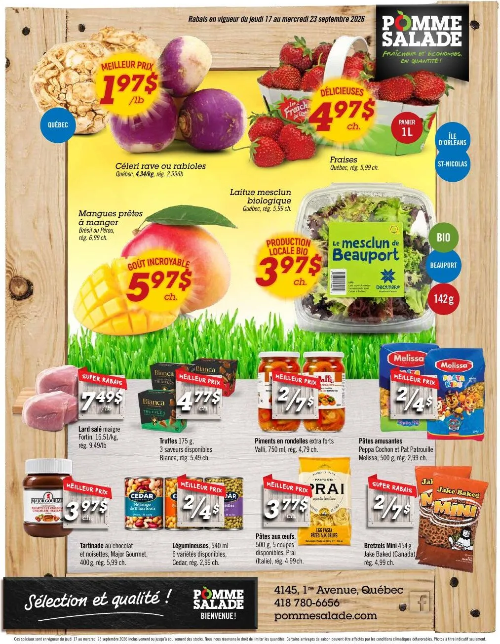 Page 2 de la Circulaire Pomme Salade du 17 au 23 septembre 2026