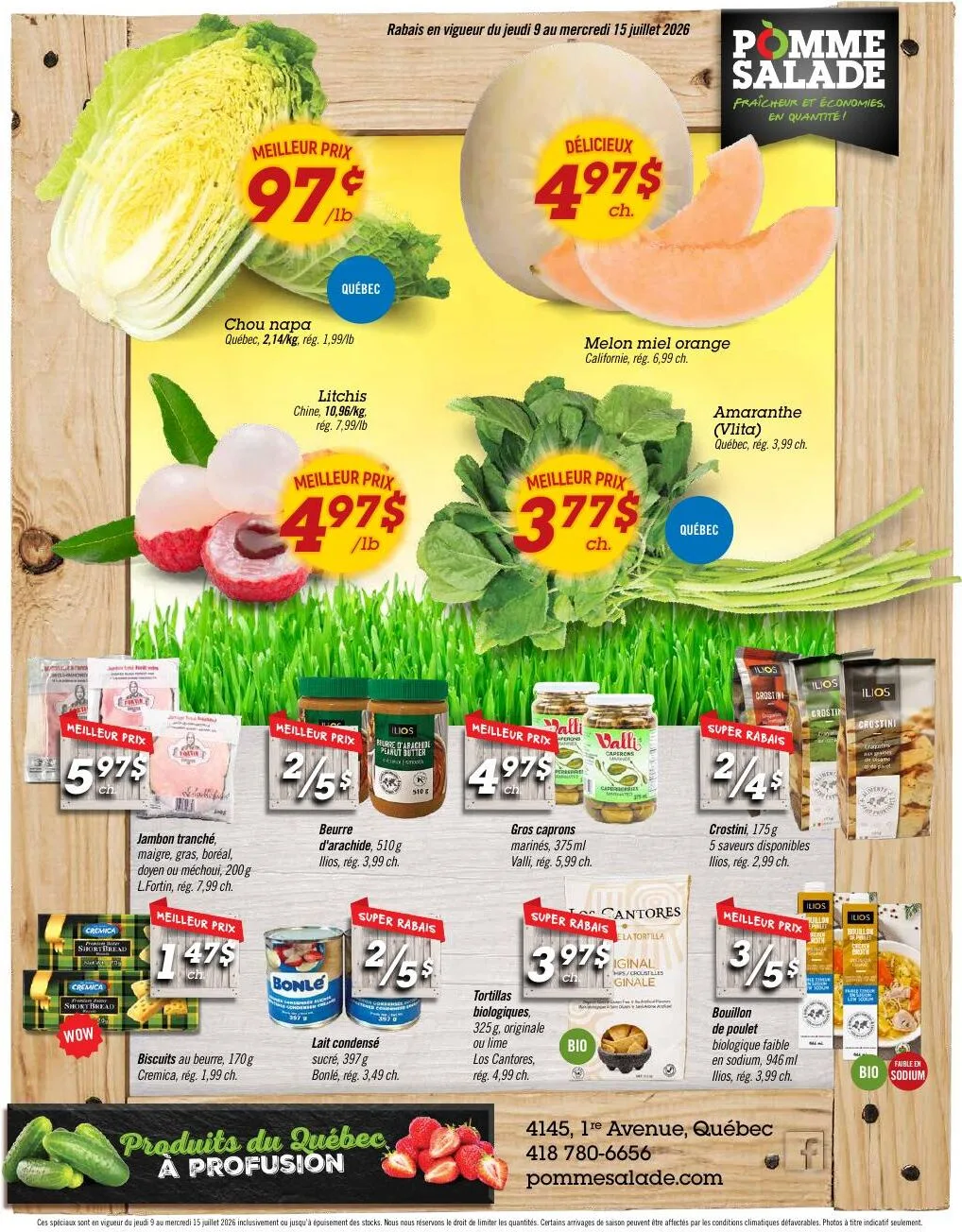 Page 2 de la Circulaire Pomme Salade du 9 au 15 juillet 2026