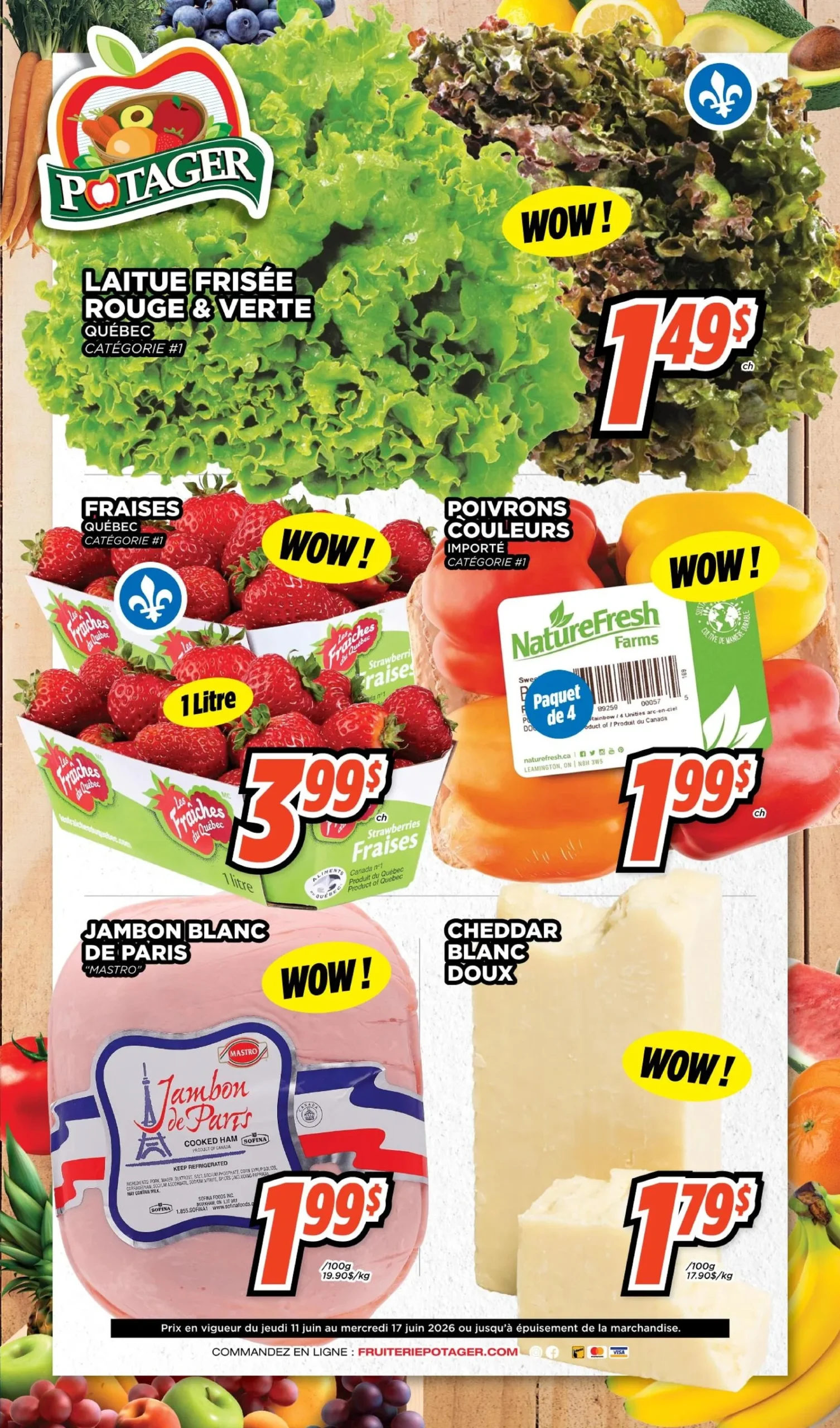 Page 1 de la Circulaire Potager du 11 au 17 juin 2026