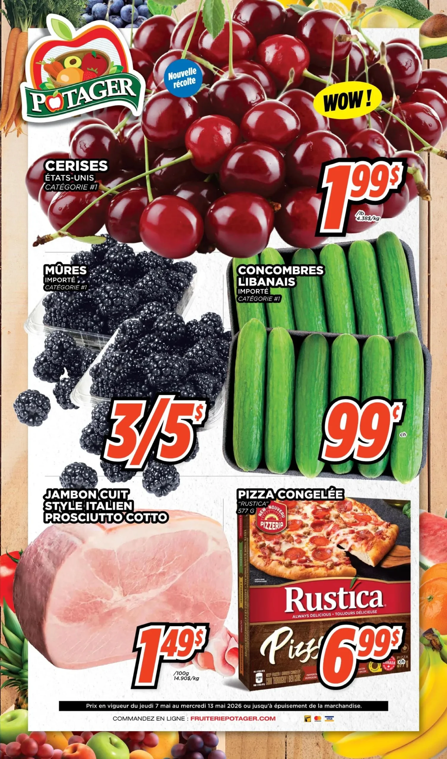 Page 1 de la Circulaire Potager du 7 au 13 mai 2026