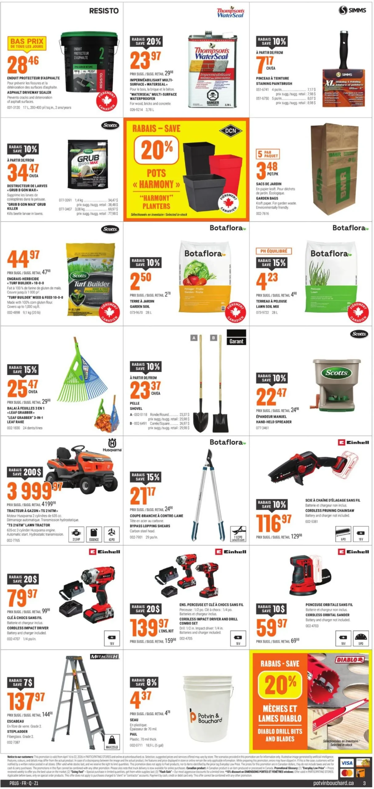 Page 7 de la Circulaire Potvin & Bouchard du 16 au 22 avril 2026