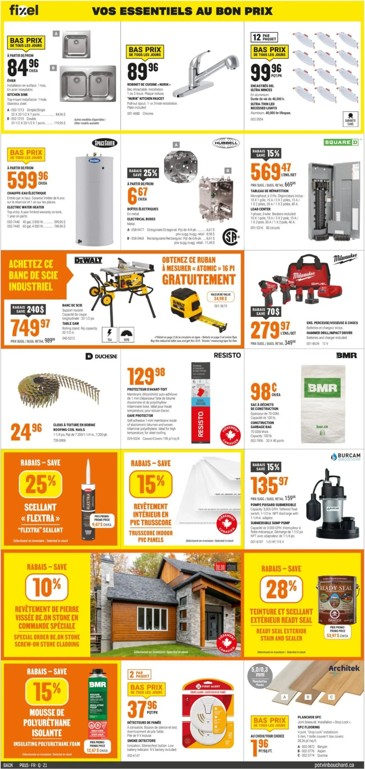 Page 2 de la Circulaire Potvin & Bouchard du 9 au 15 avril 2026