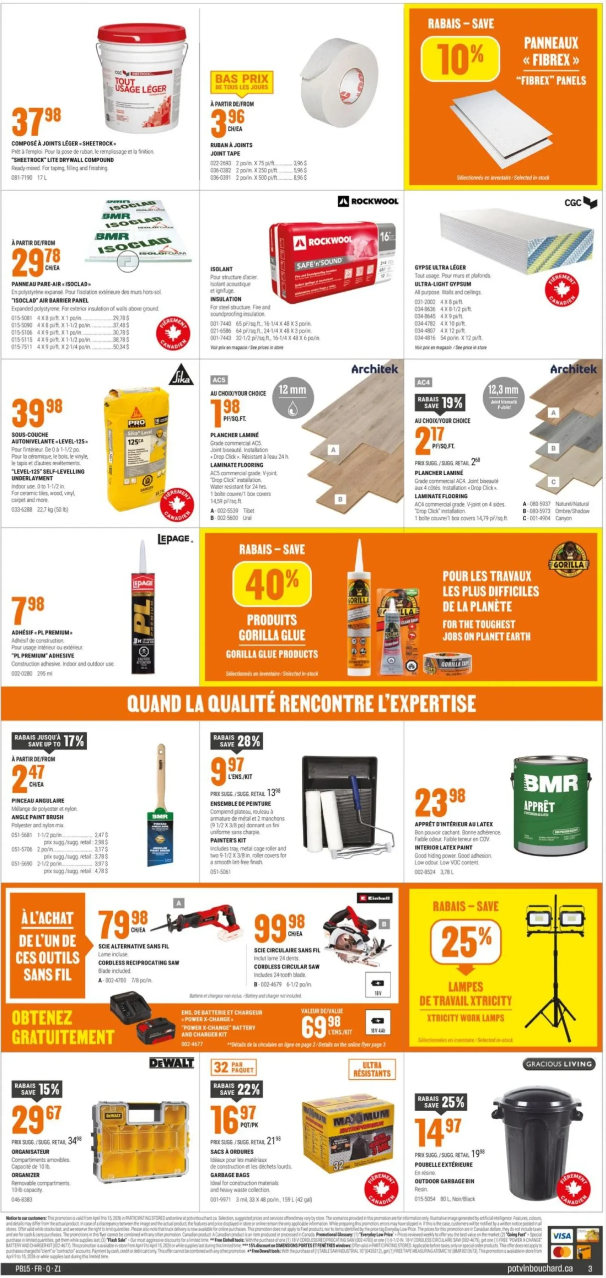 Page 6 de la Circulaire Potvin & Bouchard du 9 au 15 avril 2026