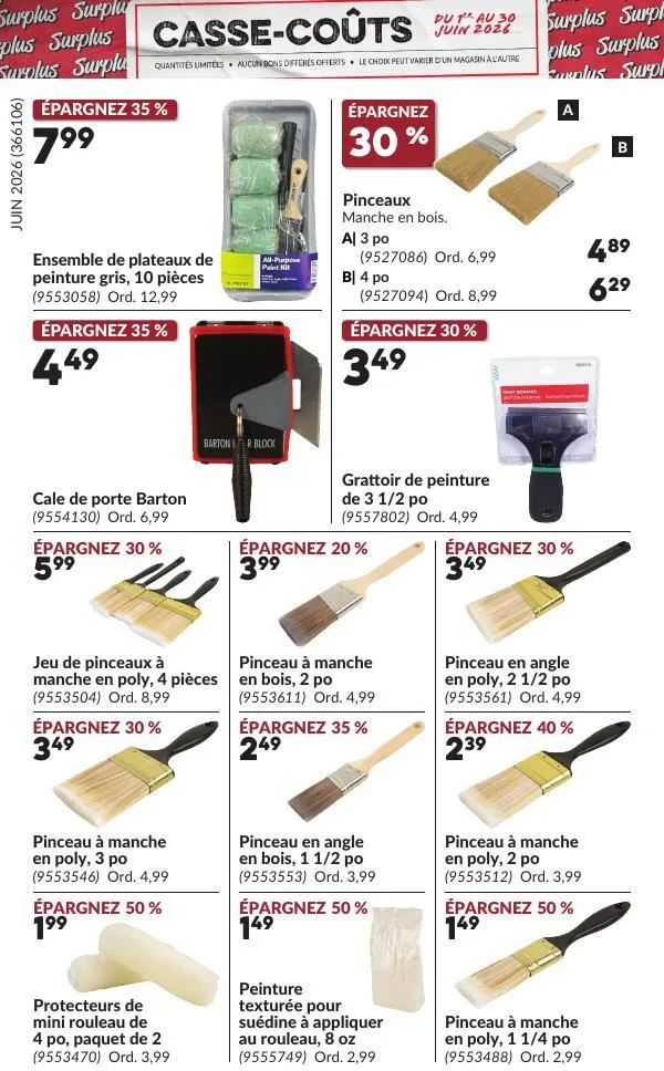 Page 12 de la Circulaire Princess Auto Casse-Coûts du 1 au 30 juin 2026