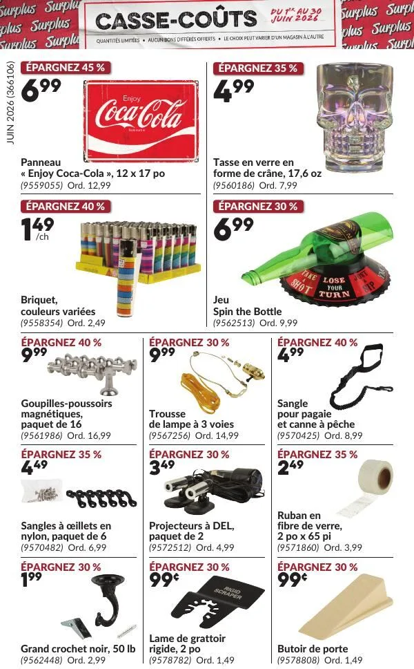 Page 15 de la Circulaire Princess Auto Casse-Coûts du 1 au 30 juin 2026