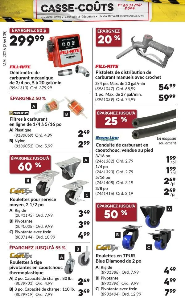 Page 32 de la Circulaire Princess Auto Casse-Coûts du 1 au 31 mai 2026