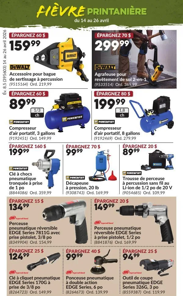 Page 10 de la Circulaire Princess Auto Fièvre Printanière du 14 au 26 avril 2026