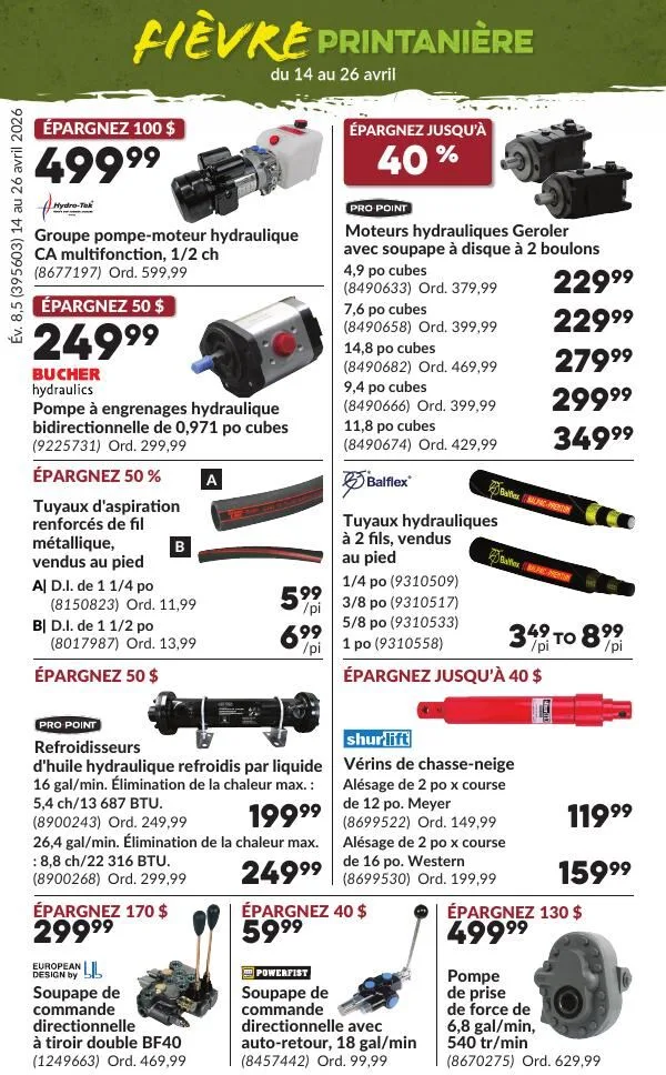 Page 18 de la Circulaire Princess Auto Fièvre Printanière du 14 au 26 avril 2026
