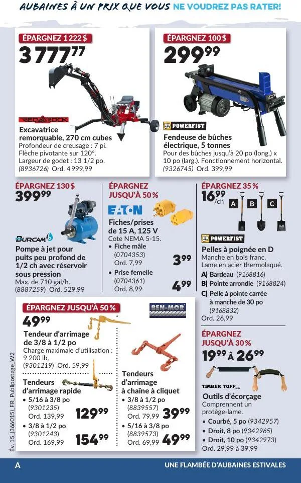 Page 3 de la Circulaire Princess Auto du 14 au 26 juillet 2026