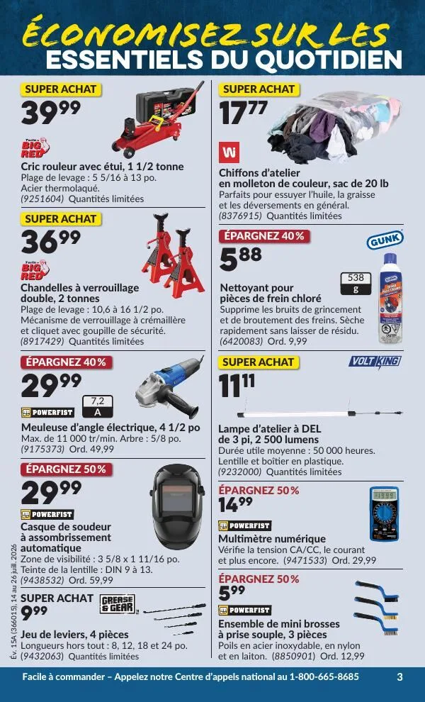 Page 8 de la Circulaire Princess Auto du 14 au 26 juillet 2026
