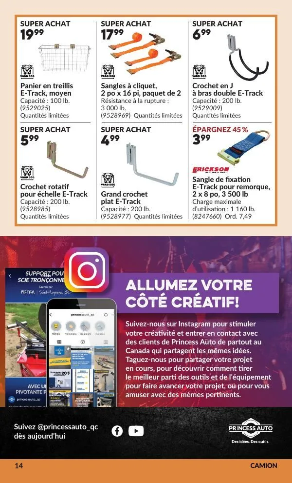 Page 21 de la Circulaire Princess Auto du 14 au 26 juillet 2026