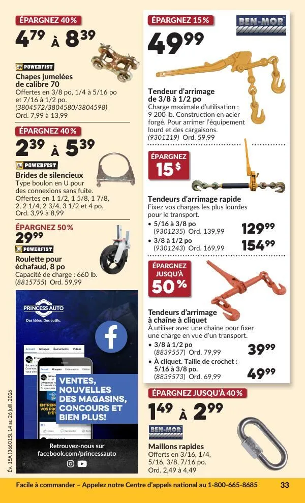 Page 40 de la Circulaire Princess Auto du 14 au 26 juillet 2026