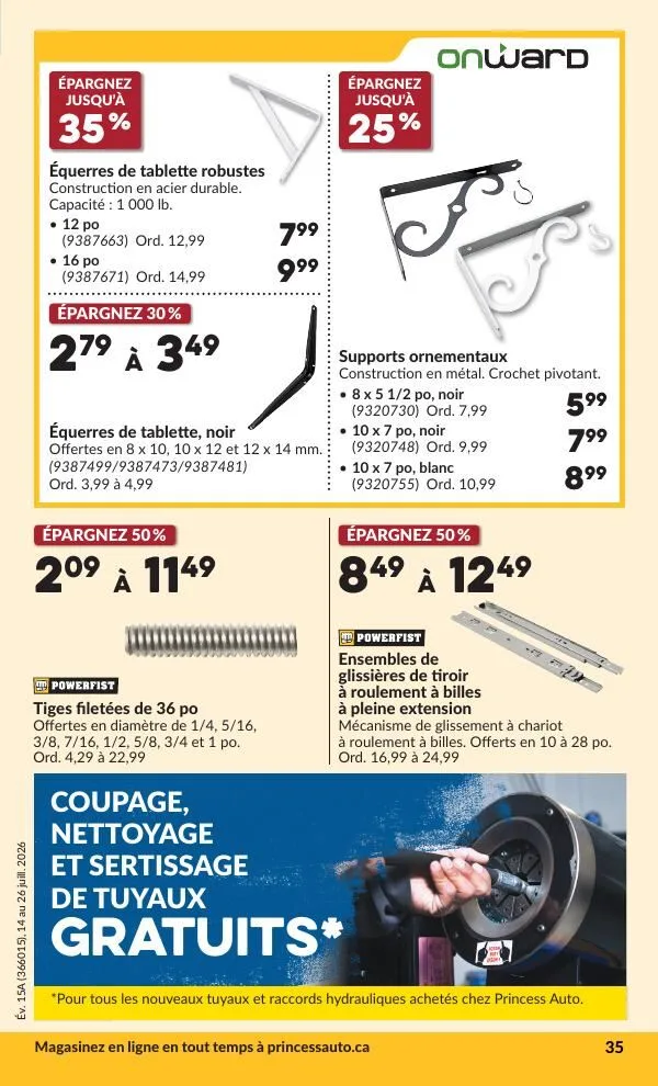 Page 42 de la Circulaire Princess Auto du 14 au 26 juillet 2026