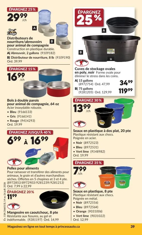 Page 46 de la Circulaire Princess Auto du 14 au 26 juillet 2026
