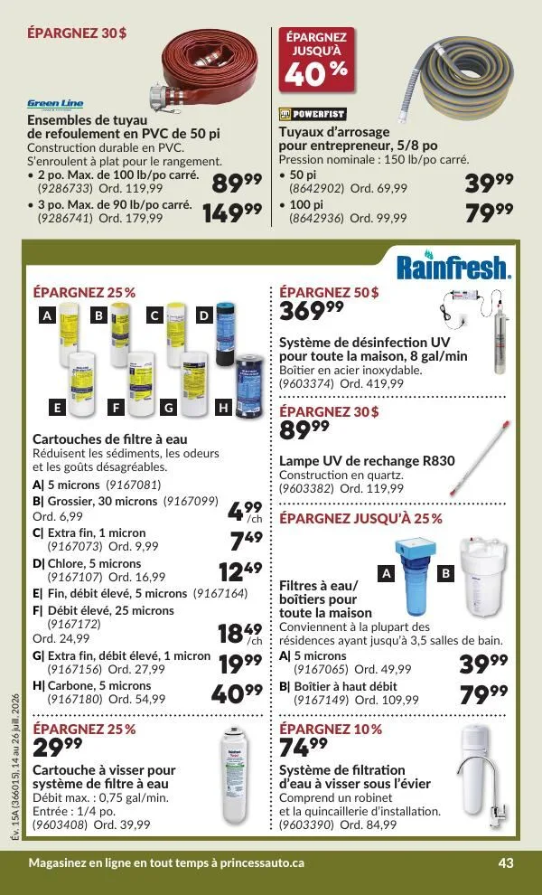 Page 50 de la Circulaire Princess Auto du 14 au 26 juillet 2026