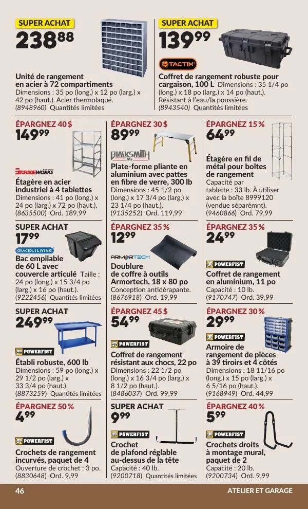 Page 53 de la Circulaire Princess Auto du 14 au 26 juillet 2026