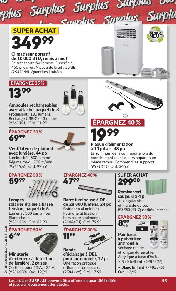 Page 60 de la Circulaire Princess Auto du 14 au 26 juillet 2026