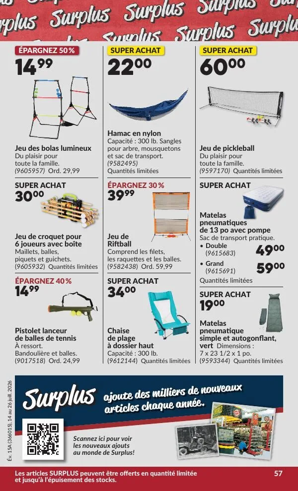 Page 64 de la Circulaire Princess Auto du 14 au 26 juillet 2026