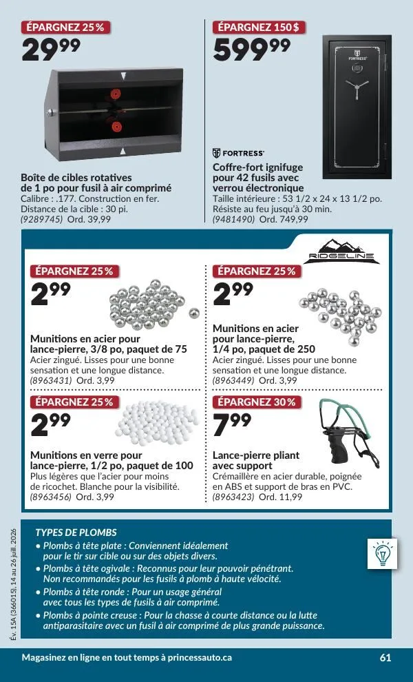 Page 68 de la Circulaire Princess Auto du 14 au 26 juillet 2026