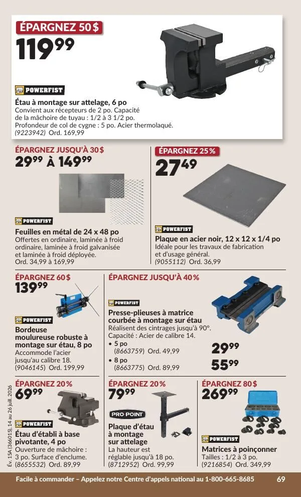 Page 76 de la Circulaire Princess Auto du 14 au 26 juillet 2026