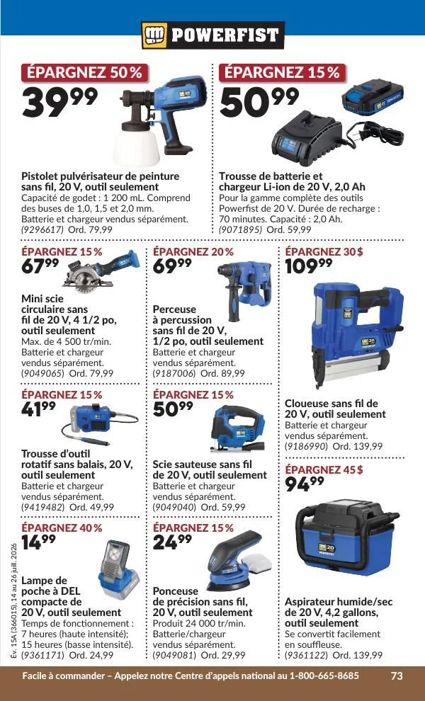 Page 80 de la Circulaire Princess Auto du 14 au 26 juillet 2026