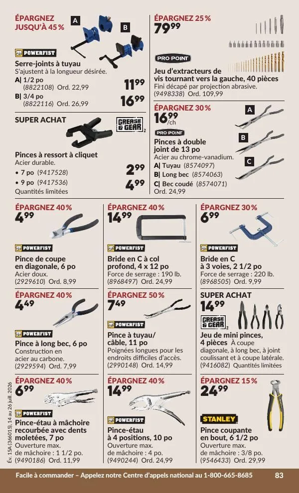 Page 91 de la Circulaire Princess Auto du 14 au 26 juillet 2026