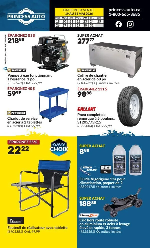 Page 2 de la Circulaire Princess Auto du 19 au 31 mai 2026