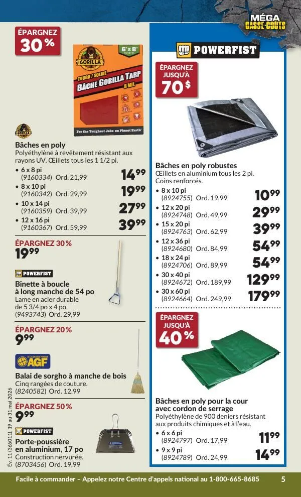 Page 9 de la Circulaire Princess Auto du 19 au 31 mai 2026