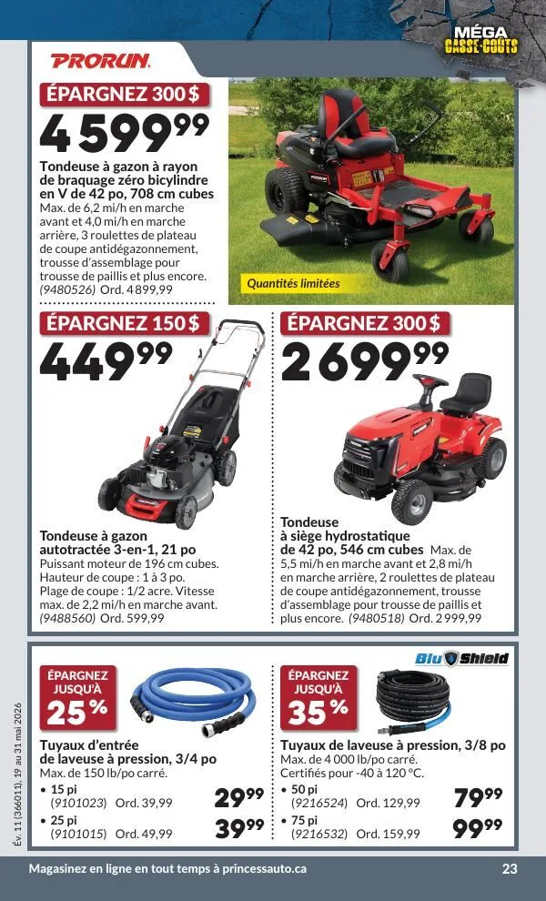 Page 27 de la Circulaire Princess Auto du 19 au 31 mai 2026