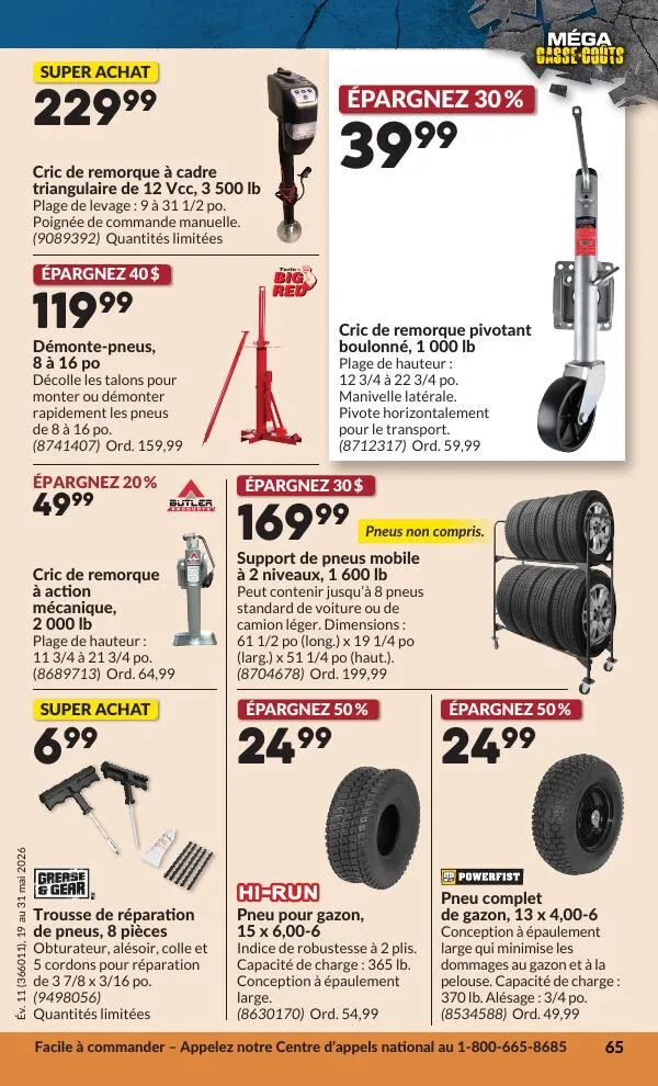 Page 70 de la Circulaire Princess Auto du 19 au 31 mai 2026