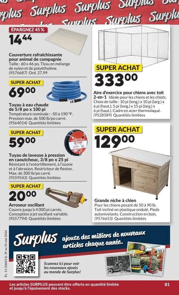 Page 87 de la Circulaire Princess Auto du 19 au 31 mai 2026