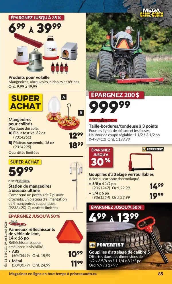 Page 91 de la Circulaire Princess Auto du 19 au 31 mai 2026