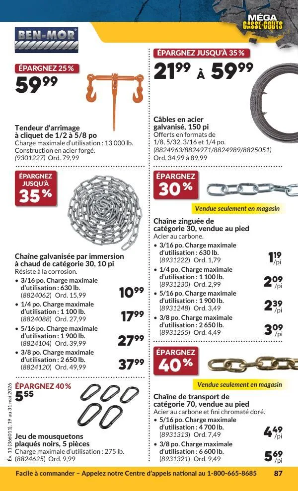Page 93 de la Circulaire Princess Auto du 19 au 31 mai 2026