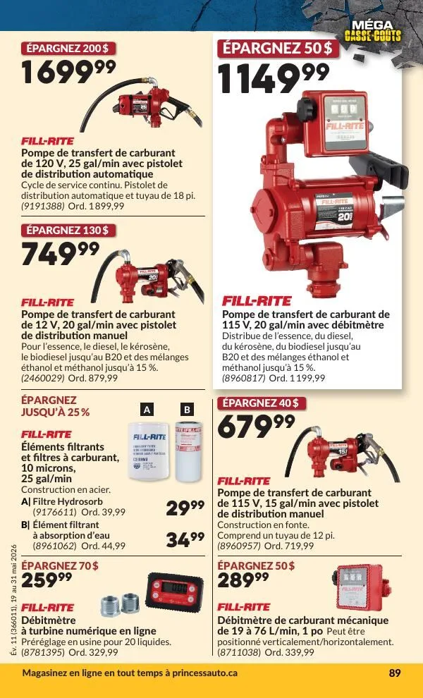 Page 95 de la Circulaire Princess Auto du 19 au 31 mai 2026